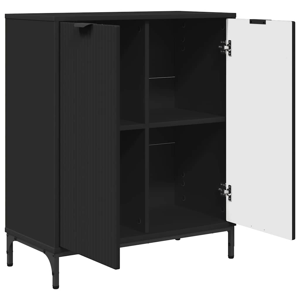 Credenza Nero 69.5 x 33 x 82 cm Legno multistrato