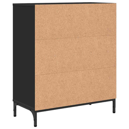 Credenza Nero 69.5 x 33 x 82 cm Legno multistrato