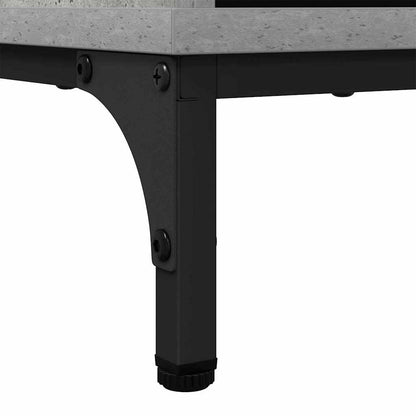 Credenza Grigio cemento 69.5 x 33 x 82 cm Legno multistrato