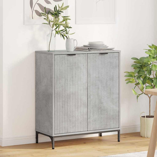 Credenza Grigio cemento 69.5 x 33 x 82 cm Legno multistrato