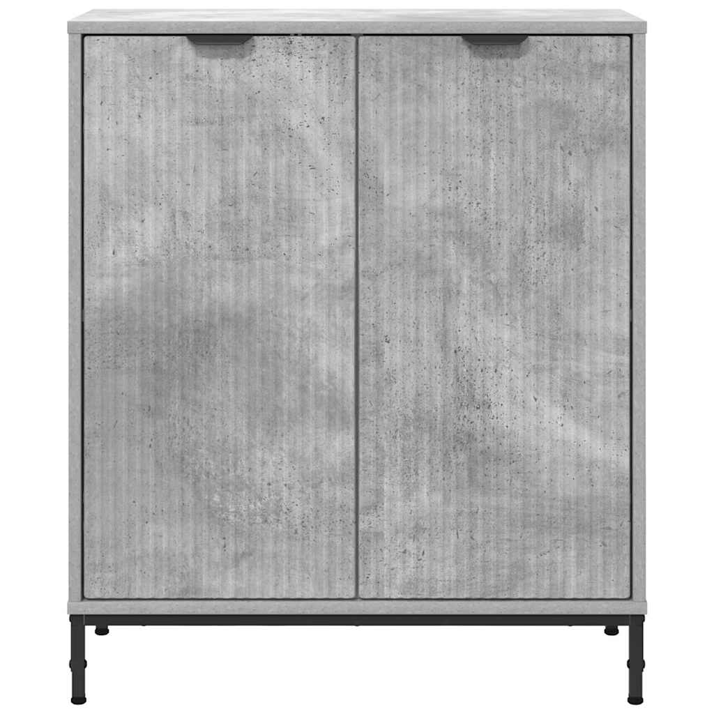 Credenza Grigio cemento 69.5 x 33 x 82 cm Legno multistrato