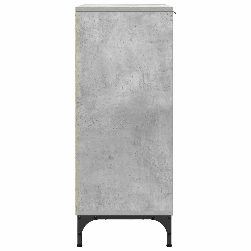 Credenza Grigio cemento 69.5 x 33 x 82 cm Legno multistrato