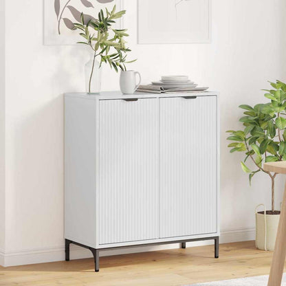 Credenza Bianco lucido 69.5 x 33 x 82 cm Legno multistrato