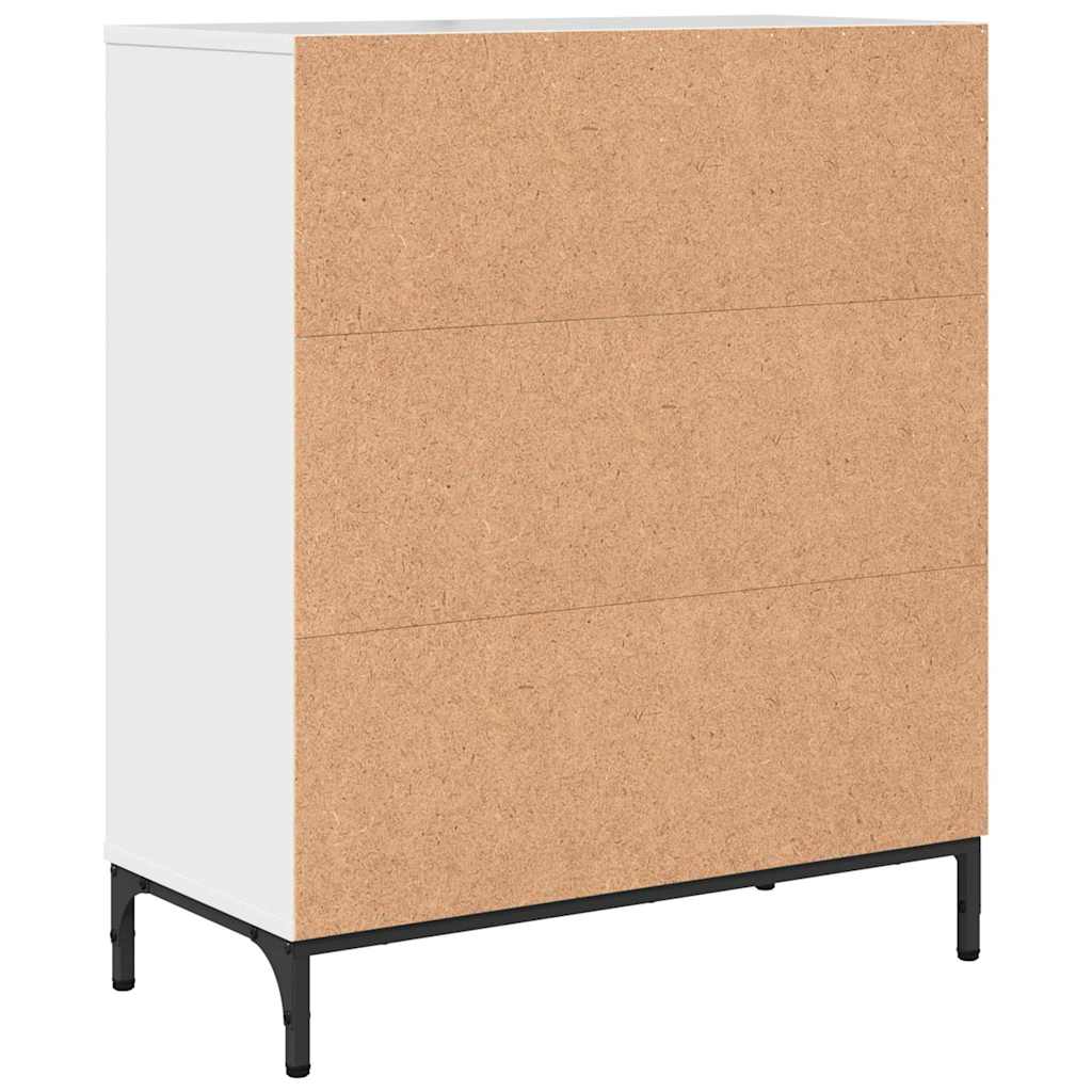 Credenza Bianco lucido 69.5 x 33 x 82 cm Legno multistrato