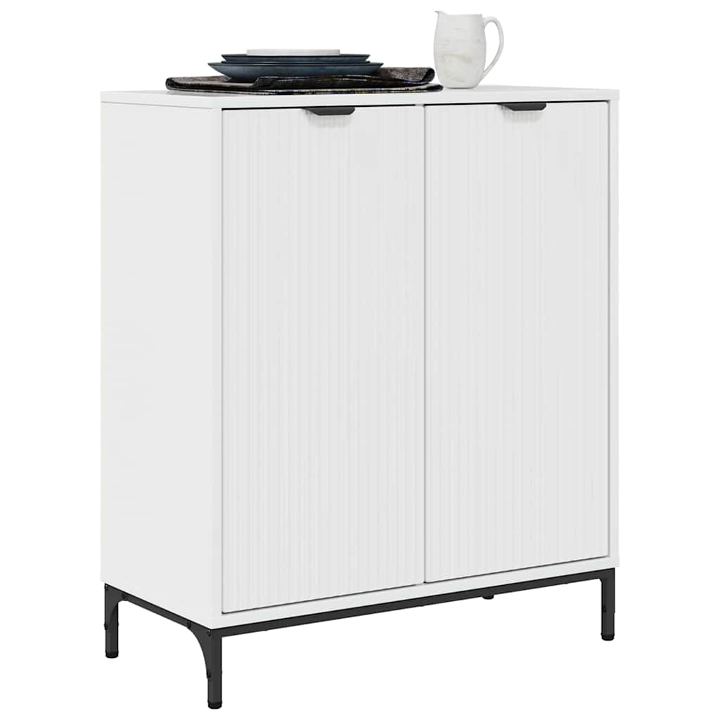 Credenza Bianco lucido 69.5 x 33 x 82 cm Legno multistrato
