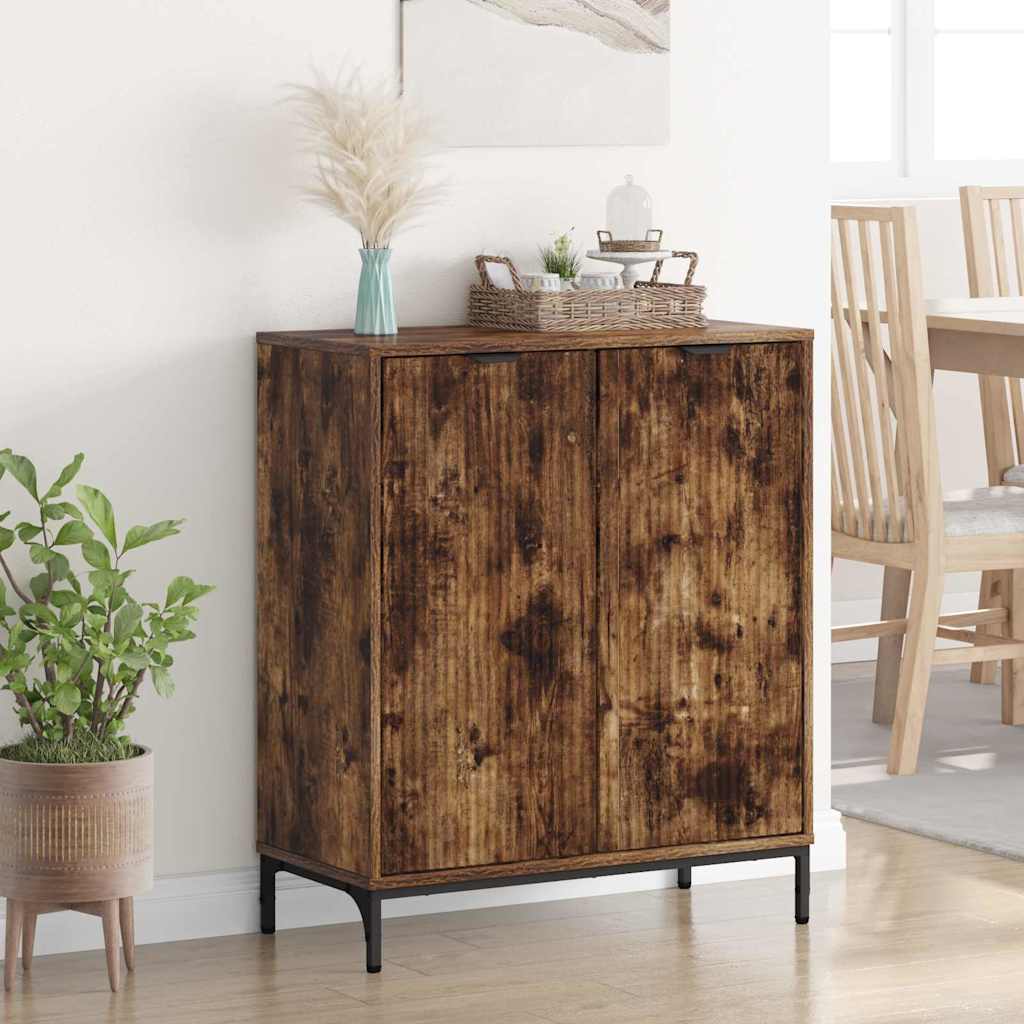 Credenza Rovere fumo 69.5 x 33 x 82 cm Legno multistrato