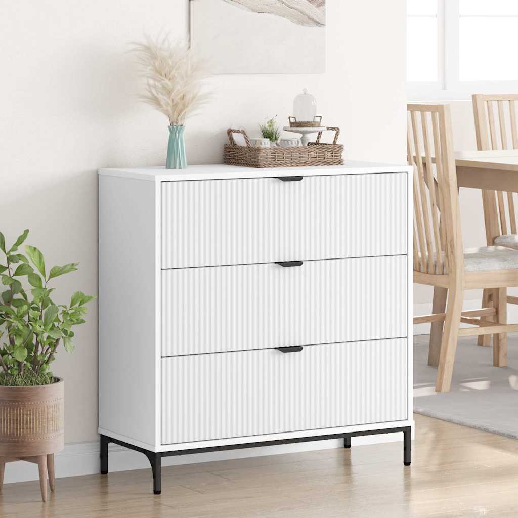 Credenza Bianco 79.5 x 33 x 82 cm Legno multistrato