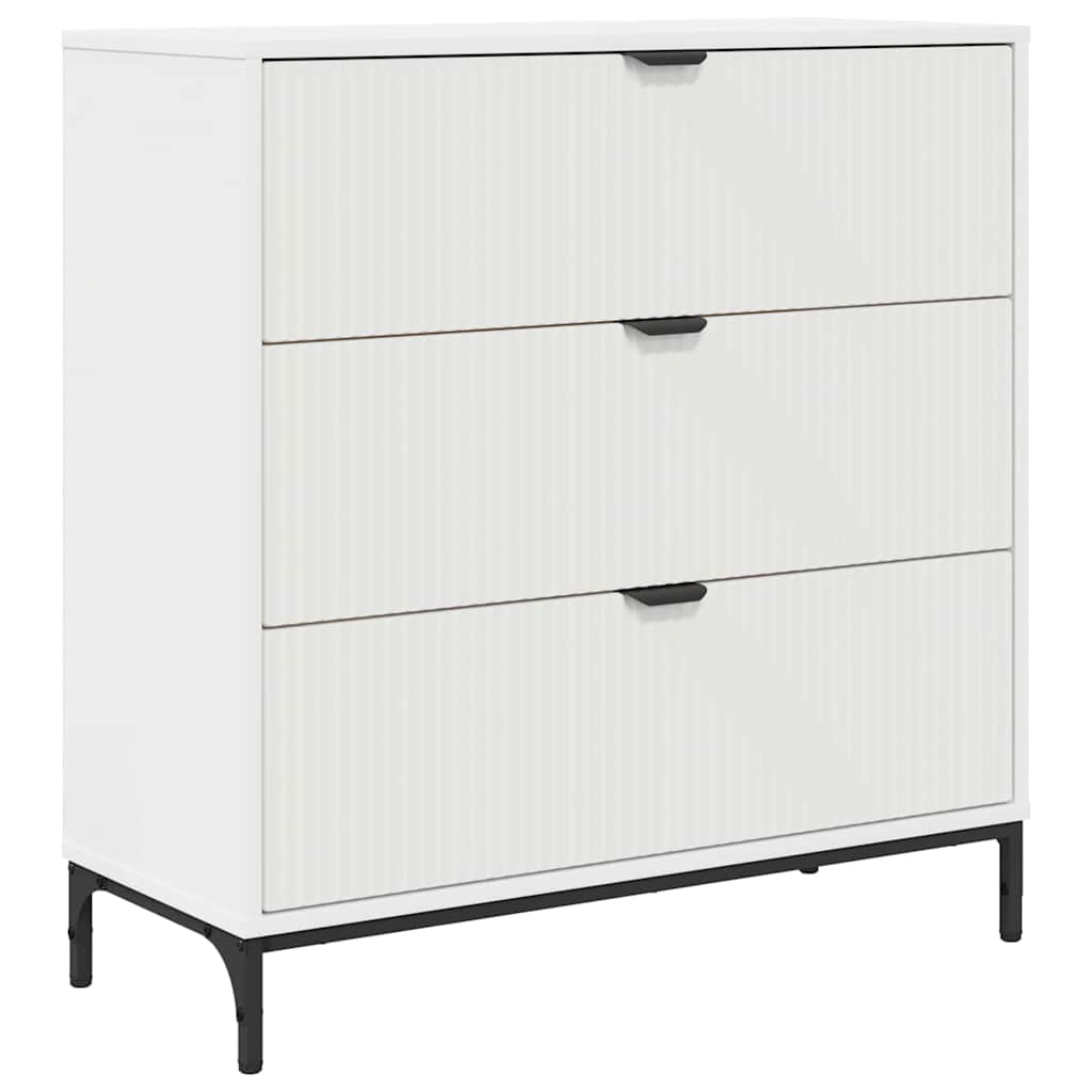 Credenza Bianco 79.5 x 33 x 82 cm Legno multistrato