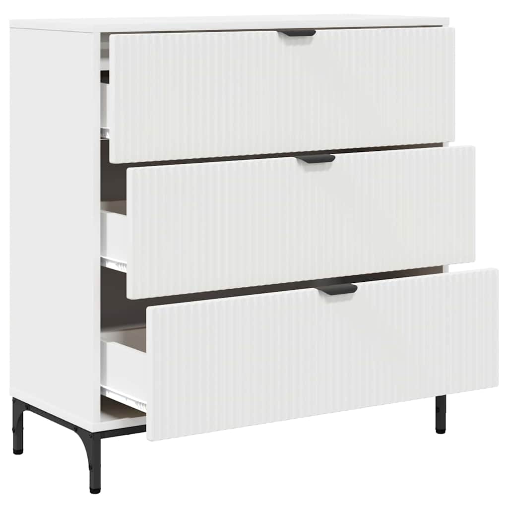 Credenza Bianco 79.5 x 33 x 82 cm Legno multistrato