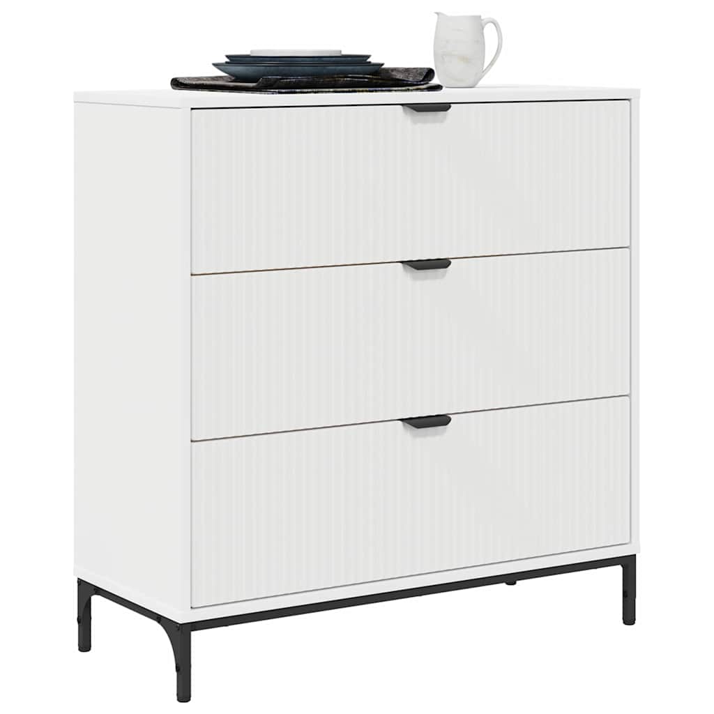 Credenza Bianco 79.5 x 33 x 82 cm Legno multistrato