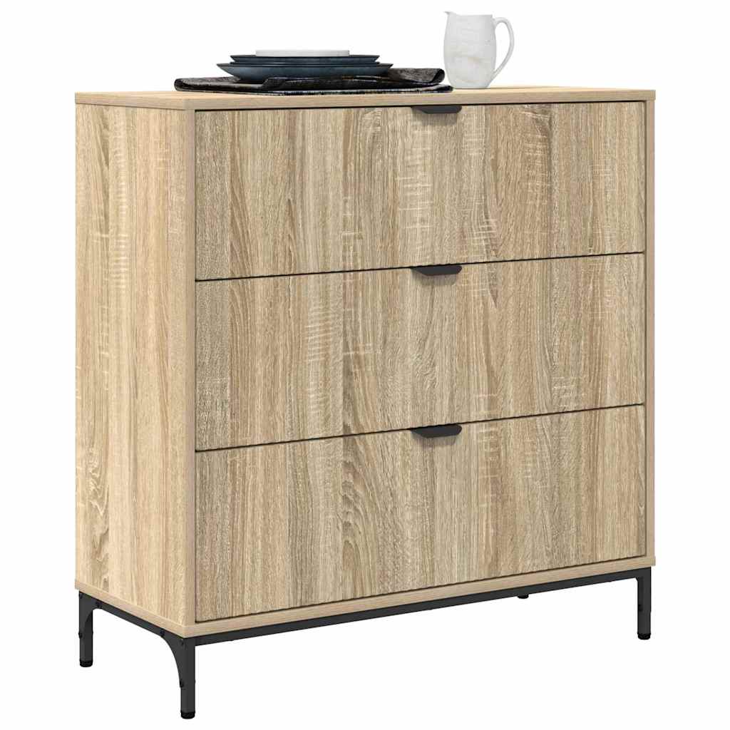 Credenza rovere sonoma 79.5 x 33 x 82 cm Legno multistrato