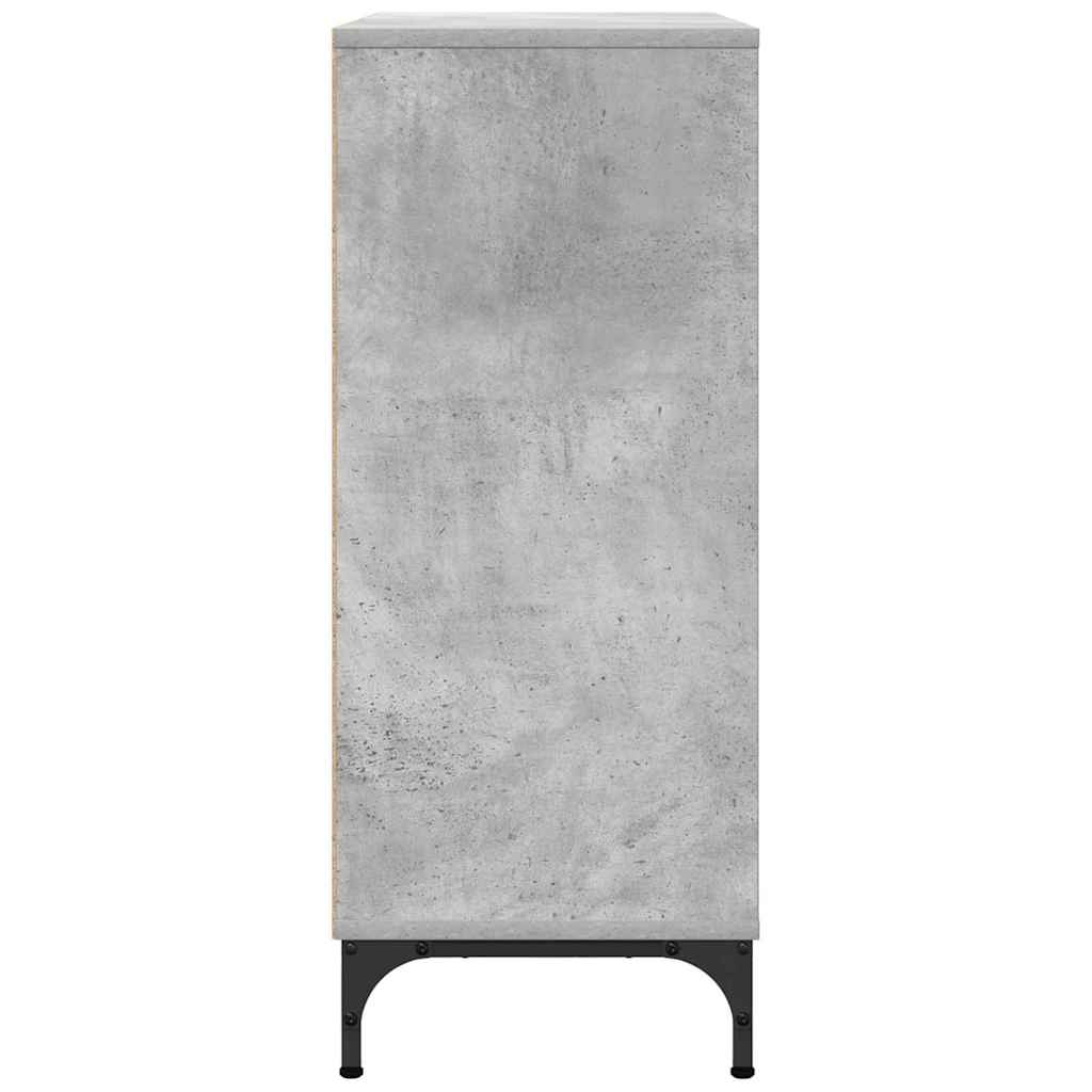 Credenza Grigio cemento 79.5 x 33 x 82 cm Legno multistrato