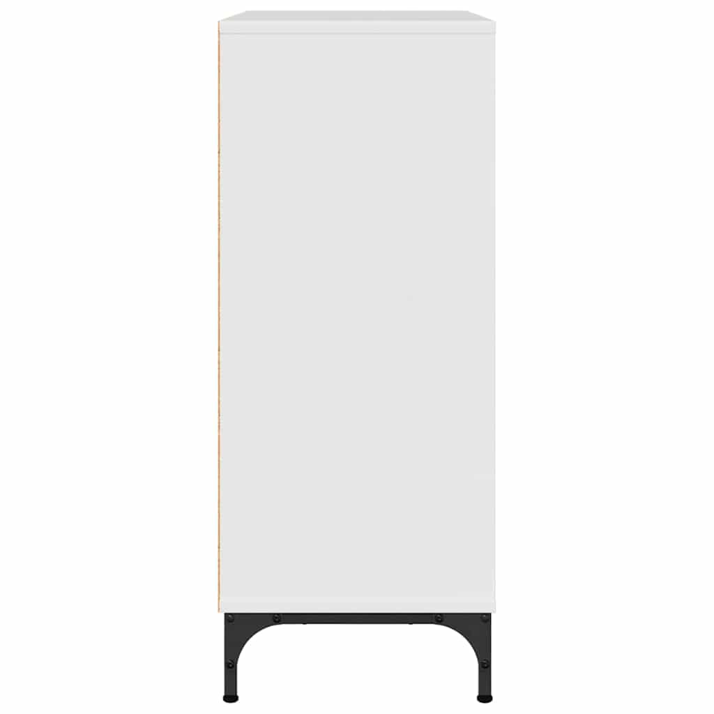 Credenza Bianco lucido 79.5 x 33 x 82 cm Legno multistrato