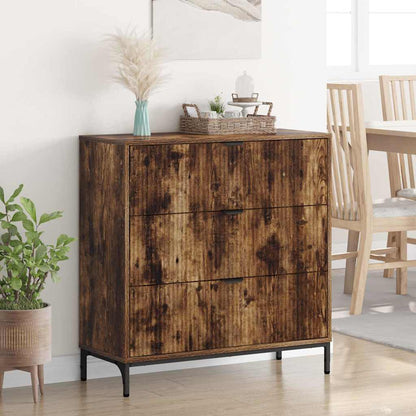 Credenza Rovere fumo 79.5 x 33 x 82 cm Legno multistrato