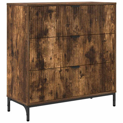 Credenza Rovere fumo 79.5 x 33 x 82 cm Legno multistrato