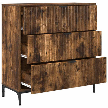 Credenza Rovere fumo 79.5 x 33 x 82 cm Legno multistrato