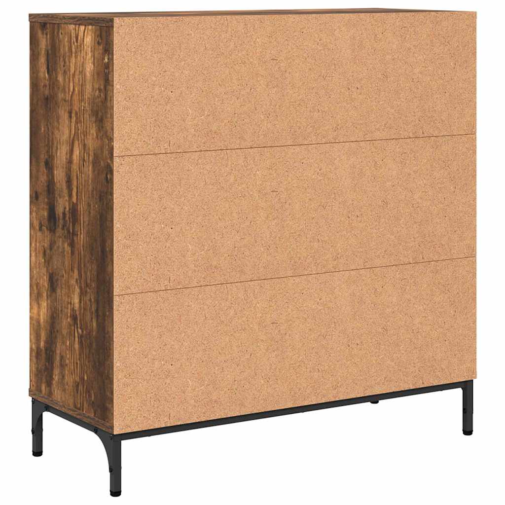 Credenza Rovere fumo 79.5 x 33 x 82 cm Legno multistrato