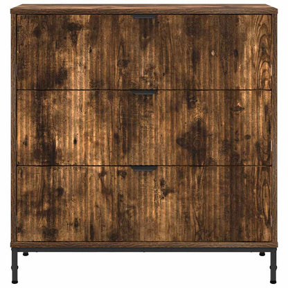 Credenza Rovere fumo 79.5 x 33 x 82 cm Legno multistrato