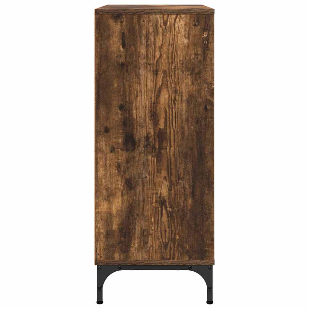 Credenza Rovere fumo 79.5 x 33 x 82 cm Legno multistrato