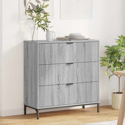 Credenza Grigio sonoma 79.5 x 33 x 82 cm Legno multistrato