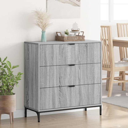 Credenza Grigio sonoma 79.5 x 33 x 82 cm Legno multistrato