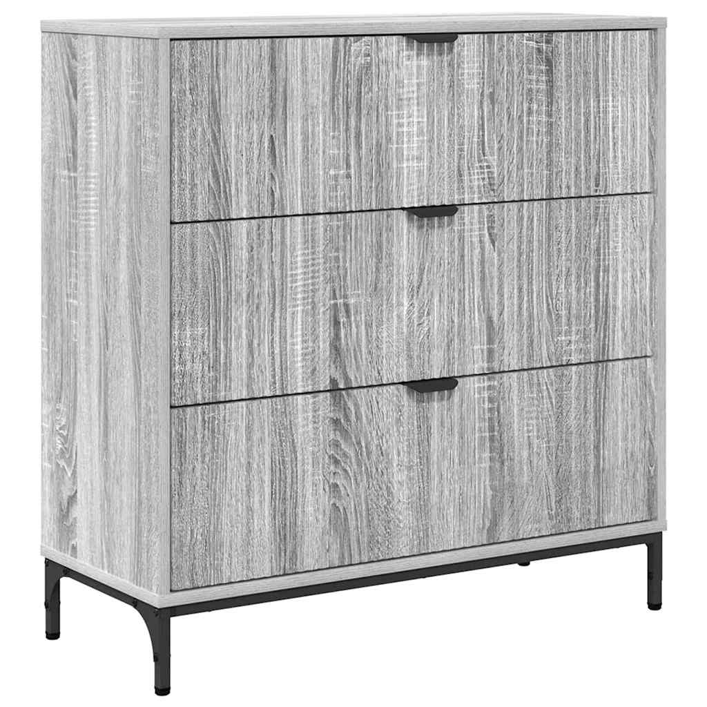 Credenza Grigio sonoma 79.5 x 33 x 82 cm Legno multistrato