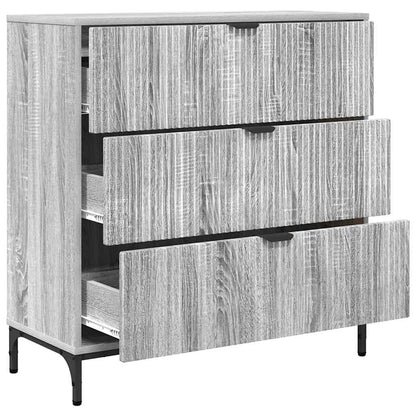 Credenza Grigio sonoma 79.5 x 33 x 82 cm Legno multistrato