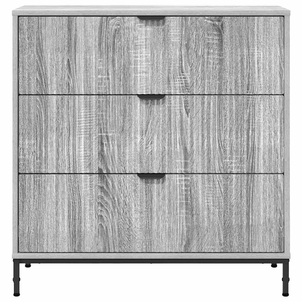 Credenza Grigio sonoma 79.5 x 33 x 82 cm Legno multistrato