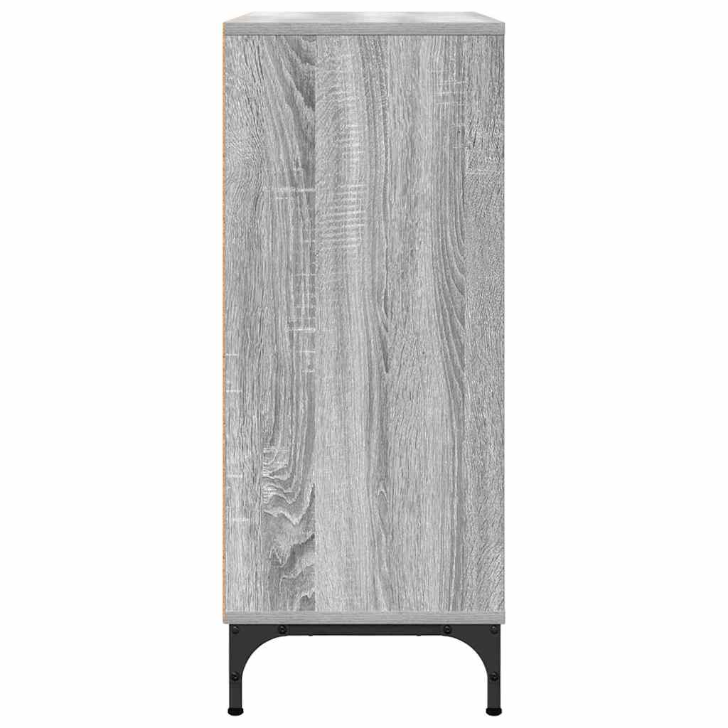 Credenza Grigio sonoma 79.5 x 33 x 82 cm Legno multistrato