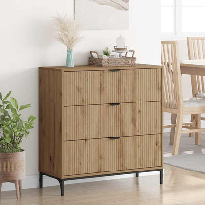 Credenza rovere artigianale 79.5 x 33 x 82 cm Legno multistrato