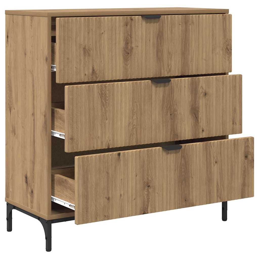 Credenza rovere artigianale 79.5 x 33 x 82 cm Legno multistrato