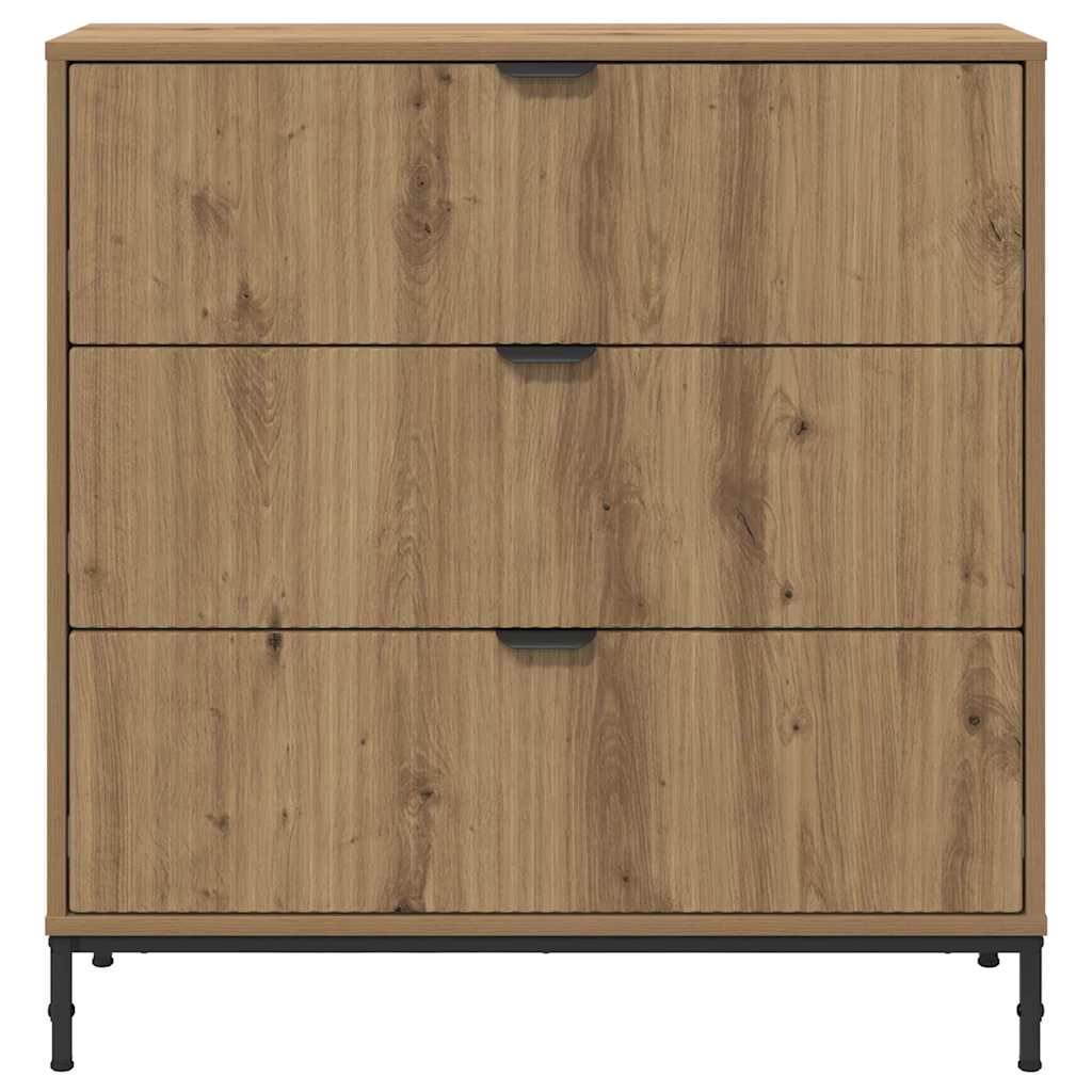 Credenza rovere artigianale 79.5 x 33 x 82 cm Legno multistrato