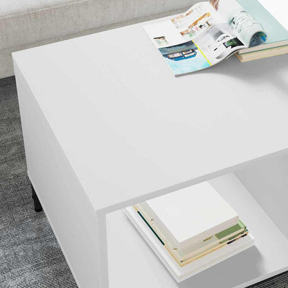 Tavolino da salotto Bianco 90 x 49 x 46 cm Legno multistrato | homemem39