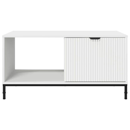 Tavolino da salotto Bianco 90 x 49 x 46 cm Legno multistrato | homemem39