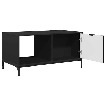 Tavolino da salotto con cassetto Rovere Nero 90 x 49 x 46 cm | homemem39
