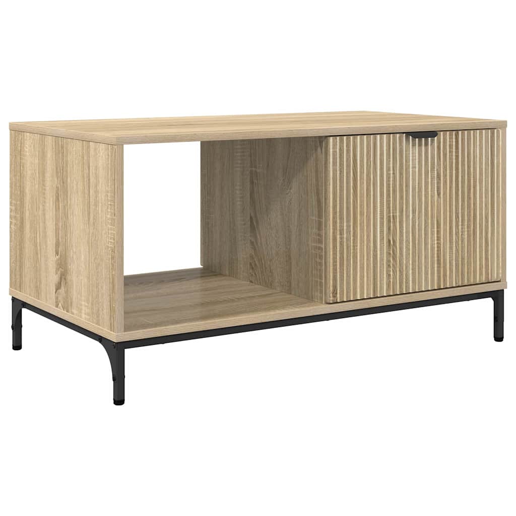 Tavolino da salotto con cassetto Rovere Sonoma 90 x 49 x 46 cm | homemem39