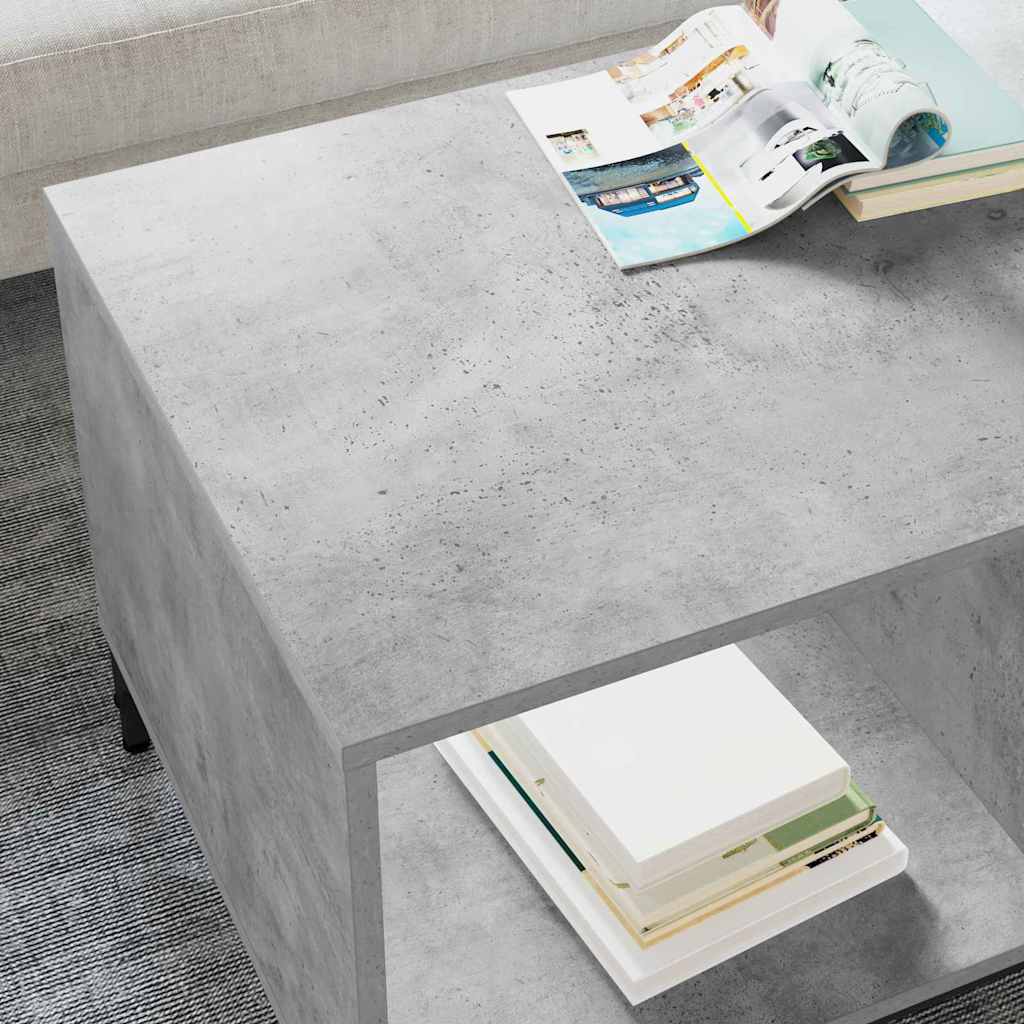 Tavolino da salotto con cassetto Grigio cemento 90 x 49 x 46 cm | homemem39