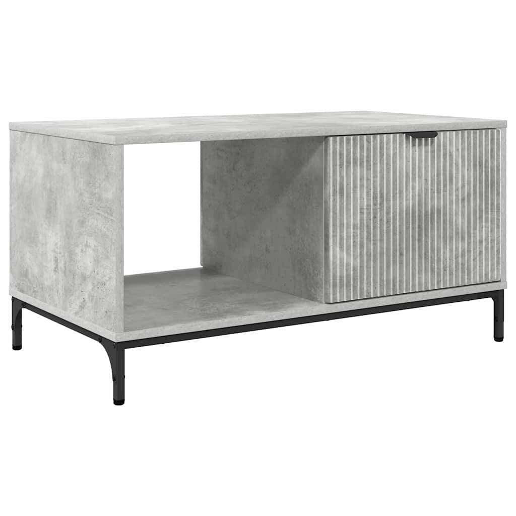 Tavolino da salotto con cassetto Grigio cemento 90 x 49 x 46 cm | homemem39