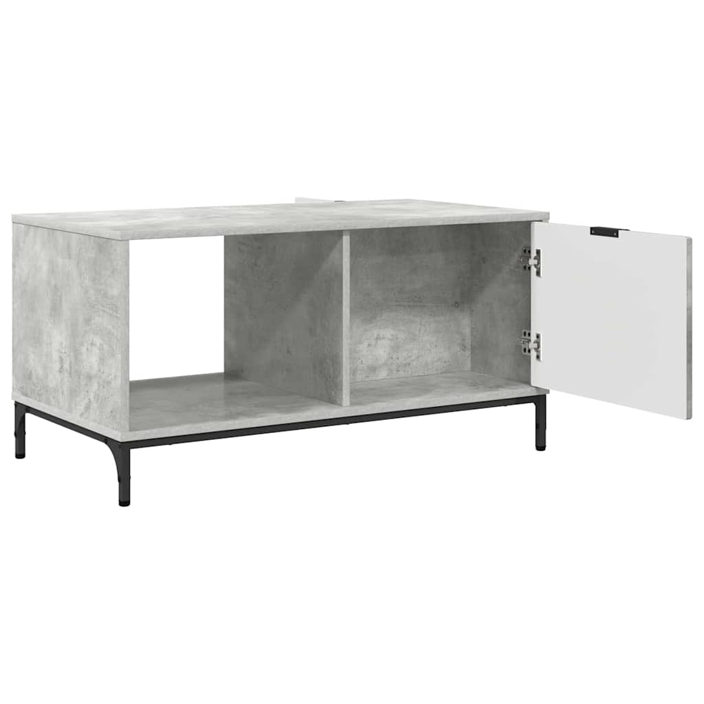 Tavolino da salotto con cassetto Grigio cemento 90 x 49 x 46 cm | homemem39