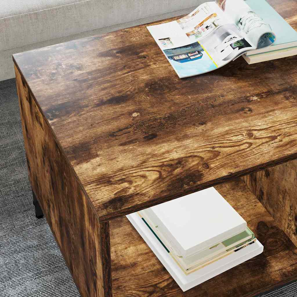 Tavolino da salotto con cassetto Rovere fumé 90 x 49 x 46 cm | homemem39