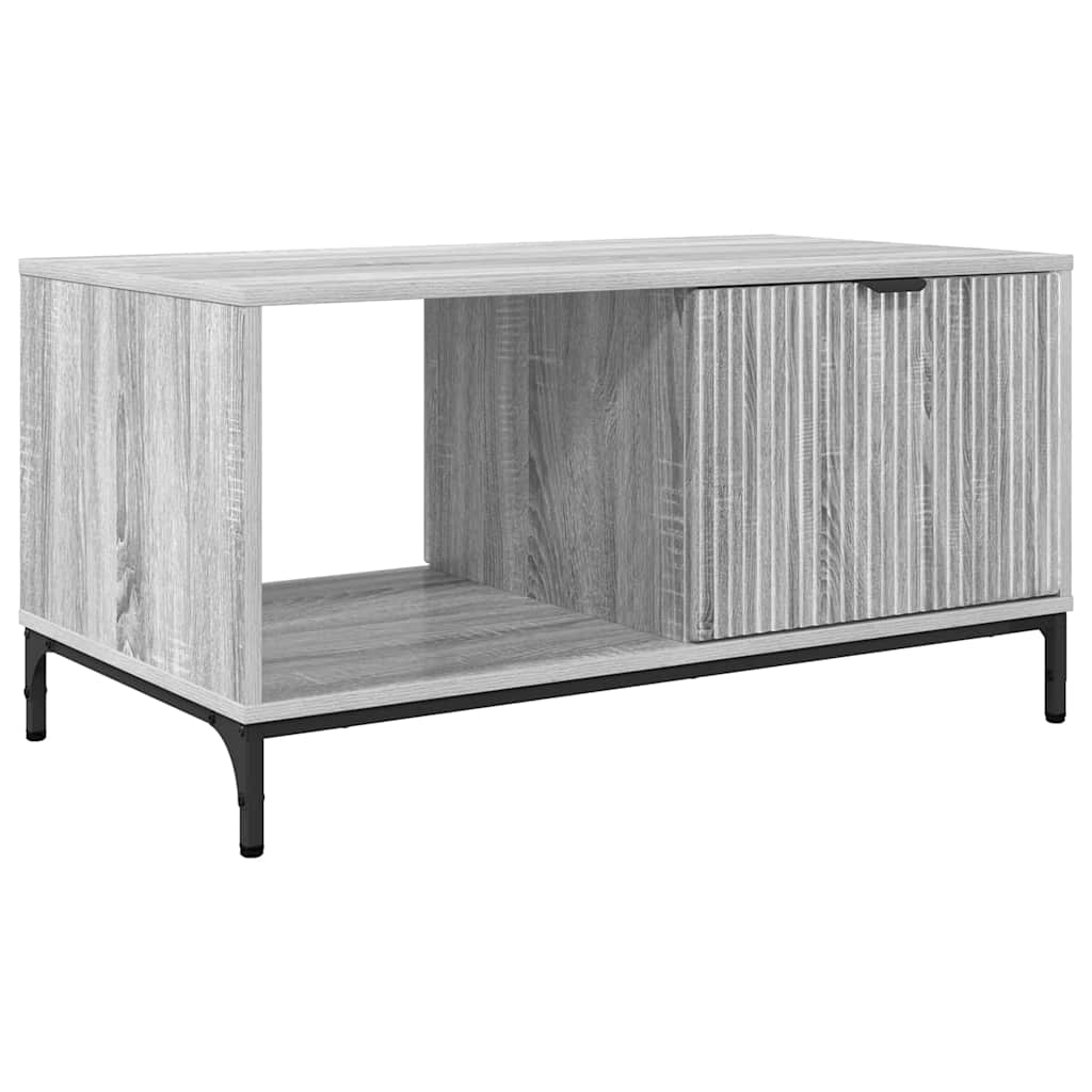 Tavolino da salotto con cassetto Grigio Sonoma 90 x 49 x 46 cm | homemem39