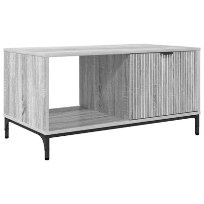 Tavolino da salotto con cassetto Grigio Sonoma 90 x 49 x 46 cm | homemem39