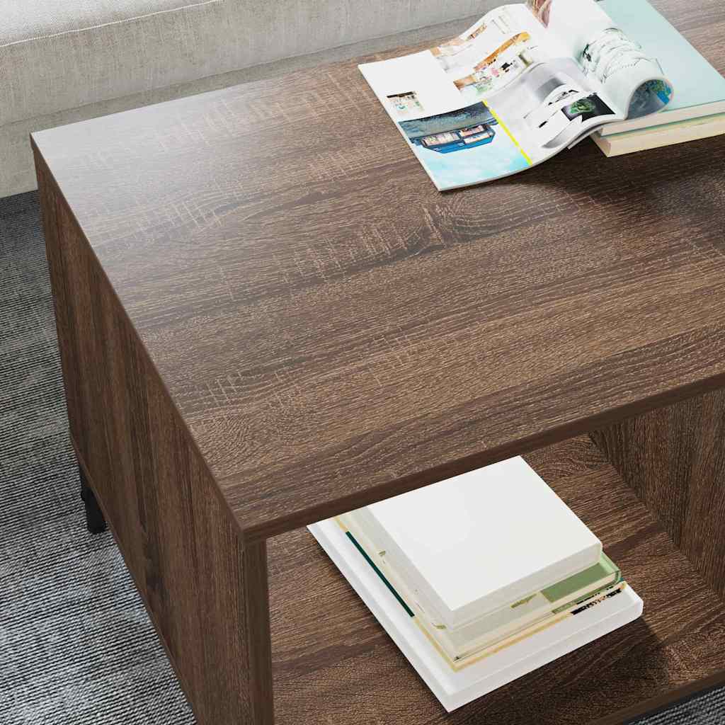 Tavolino da salotto con cassetto Rovere Marrone 90 x 49 x 46 cm | homemem39