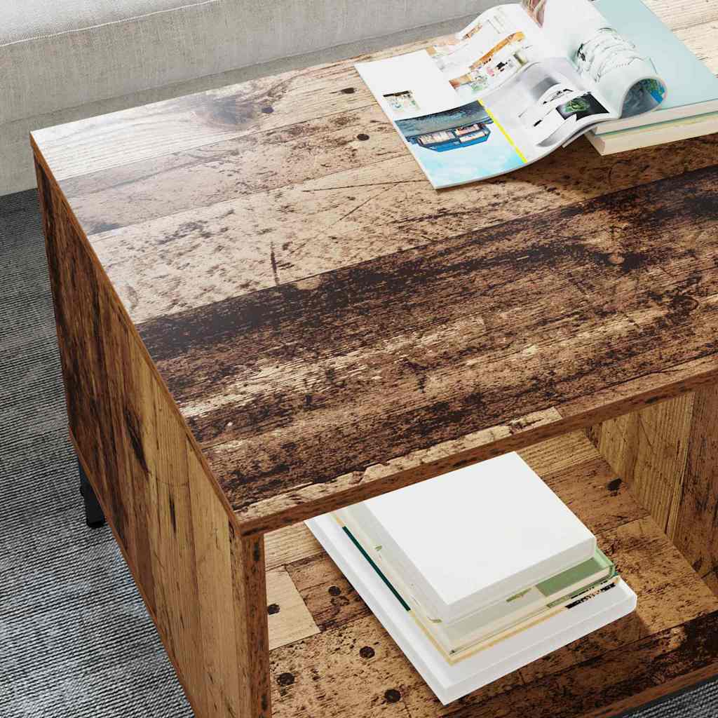 Tavolino da salotto con cassetto Legno vecchio 90 x 49 x 46 cm | homemem39