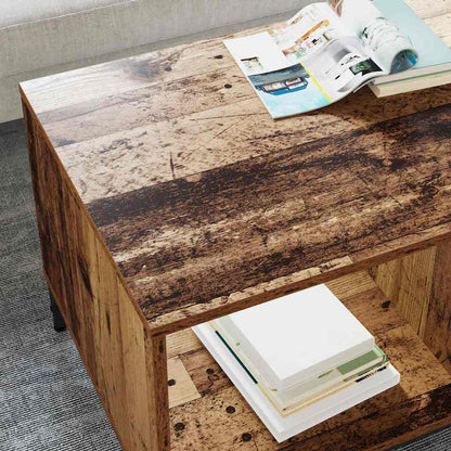 Tavolino da salotto con cassetto Legno vecchio 90 x 49 x 46 cm | homemem39