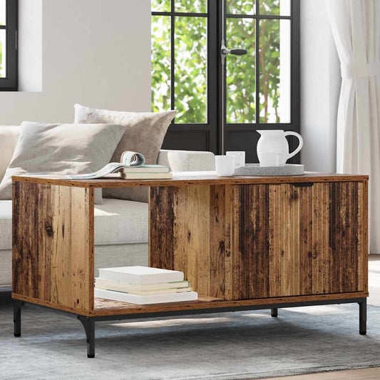 Tavolino da salotto con cassetto Legno vecchio 90 x 49 x 46 cm | homemem39