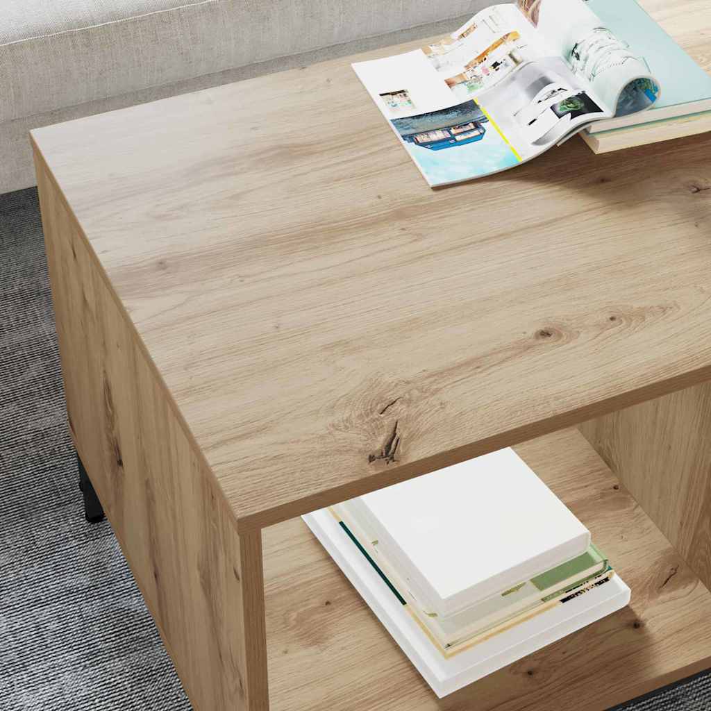 Tavolino da salotto Rovere artigianale 90 x 49 x 46 cm | homemem39
