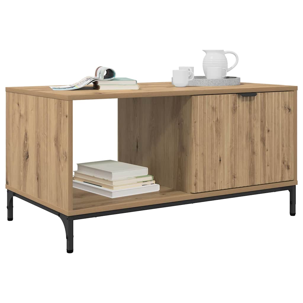 Tavolino da salotto Rovere artigianale 90 x 49 x 46 cm | homemem39