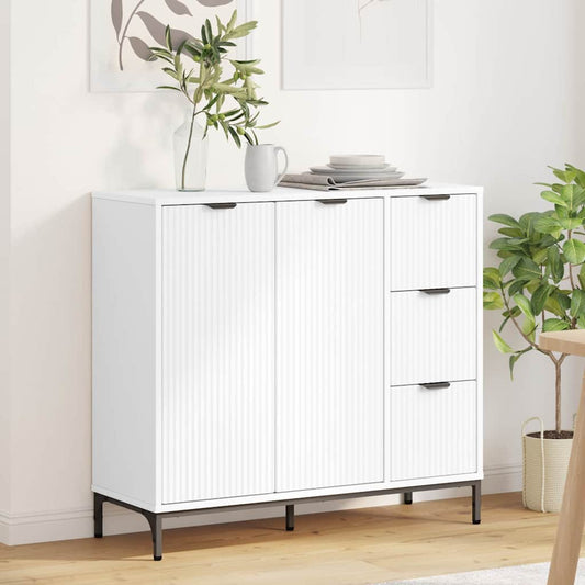 Credenza Bianco 89.5 x 33 x 82 cm Legno multistrato