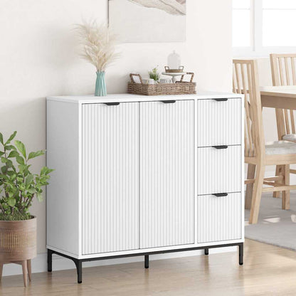 Credenza Bianco 89.5 x 33 x 82 cm Legno multistrato